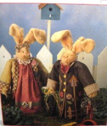 8663 BASIL & HERB FLOPPY 14'' BUNNY DOLLS PATTERN